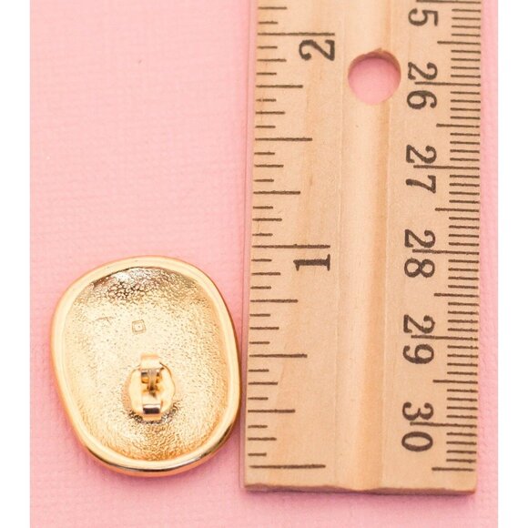 Vintage Broken Mirror Stud Earrings | Avon | H15 - Picture 3 of 3